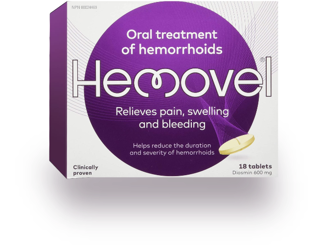 Hemovel OTC Treatment for Hemorrhoid, Oral Pills for Hemorrhoids in Canada